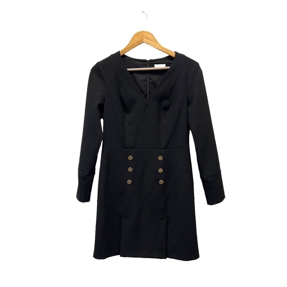 NWT Shoshanna Black Buttons Dress‎ Size 6